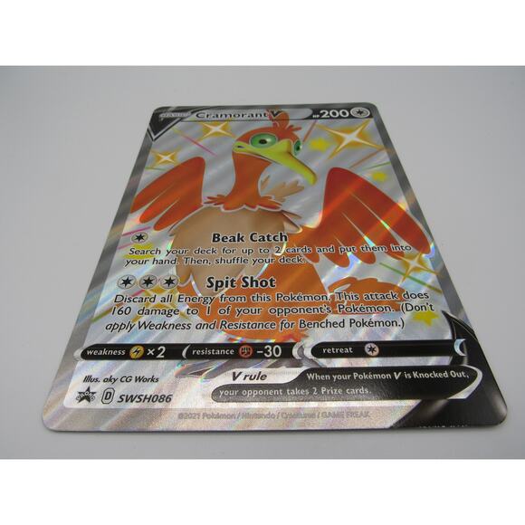 Cramorant V SWSH086 Pokemon TCG Jumbo Oversized Foil Battle Box Promo Card - Picture 2 of 12